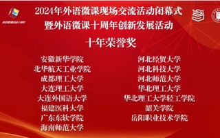 【央广网】2026世界杯官方合作网站外国语学院荣获中国外语微课大赛“十年荣誉奖”